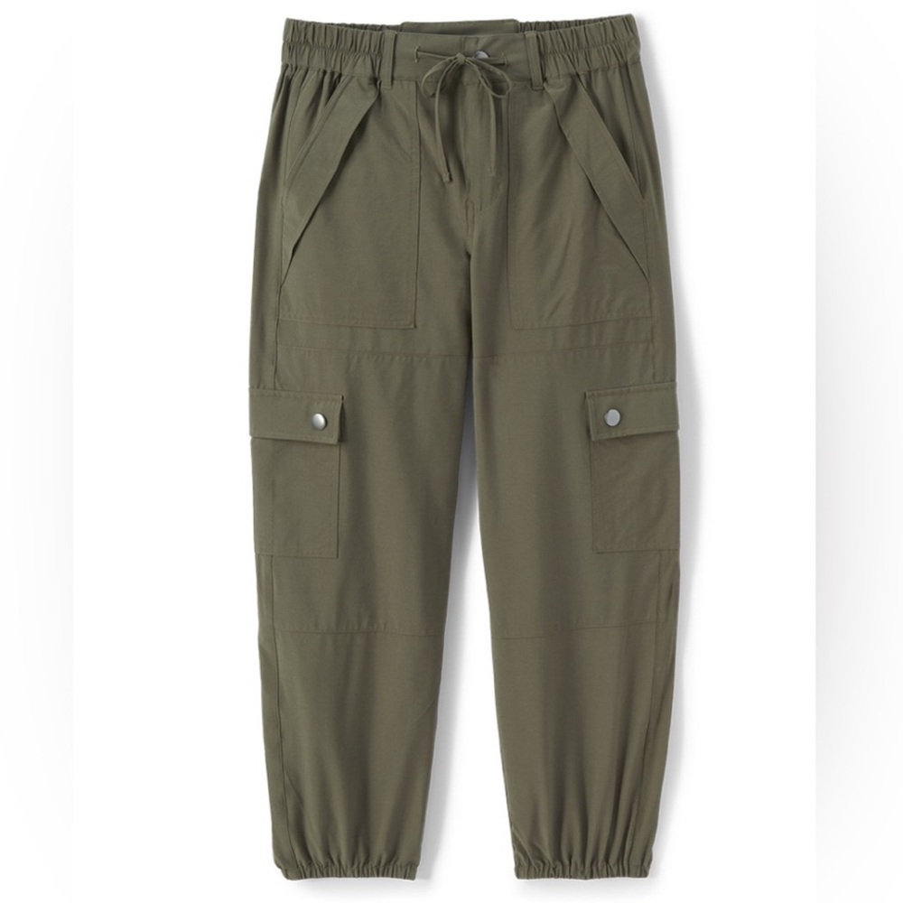 CAbi Green Jogger Track Pants with Elastic Waistband